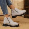 Women Simple And Stylish Boots Plus Size Platform Shoes Women  Thick Sole Ankle Boots Fashion Comfortable For Women