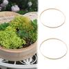 2Pcs Bamboo Floral Hoops Craft Rings Multipurpose Dreamcatcher Hoops, Macrame for Wall Hanging