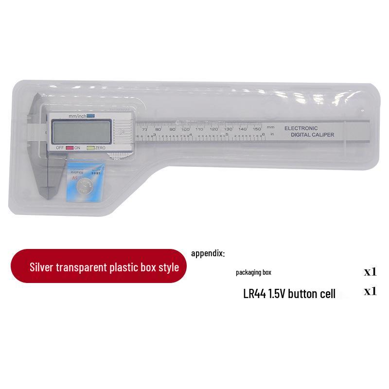 Digital Vernier Caliper for Measuring Jewelry and Collectibles, 150mm Plastic Caliper