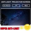 16:9 50/60/63/72/84/100/112/120/130 Inch Screen 3D Home Cinema HD 1080P Projection Screen Portable Foldable Anti-light Projector