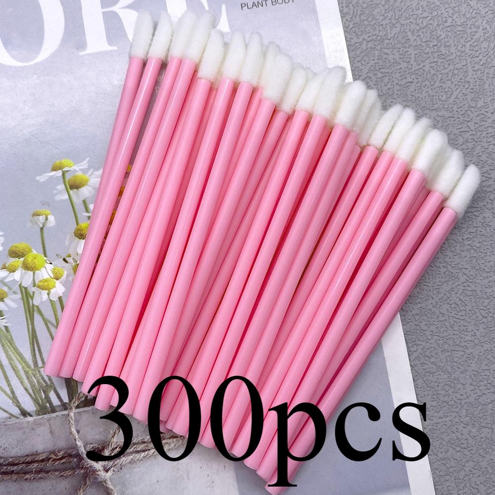 300pcs Lip Brush Eyelash Wands Applicators Disposable Lip Brush Lipstick Brush Lip Gloss Applicator Wands Makeup Beauty Tool