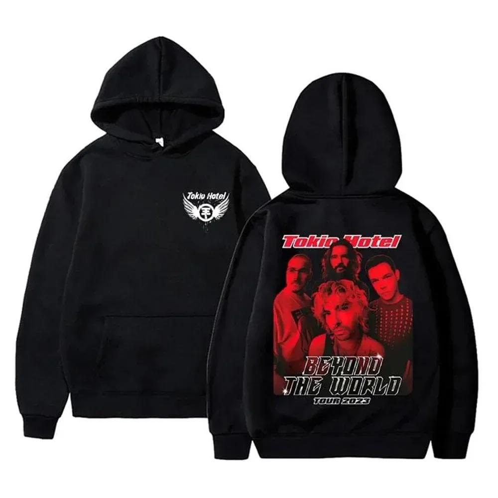 Kaulitz 89 Tokio Hotel Hoodies Rock Band Pullovers Bill Kaulitz Print Sweatshirt Hoodie Streetwear Tokio Hotel Sweatshirts