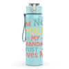 1PC I'm Not Spoiled My Grandma Loves Me Print 750ml Color Plastic Sports Water Bottle Leakproof Flip Straw Lid Suitable for Sports Office Home Use