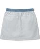 Covernat Woman Silky Nylon Balloon Mini Skirt Light Gray