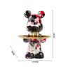 26cm Graffiti Abstract Resin Standing Bear Storage Statue Cute Animal Organizer Desk Decor Holder Gift for Home Office Ornament
