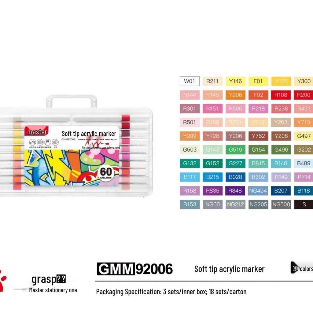 Schnelltrocknende Acryl-Marker mit weicher Spitze für das DIY-Graffiti von Kindern auf Schuhen und Kleidung