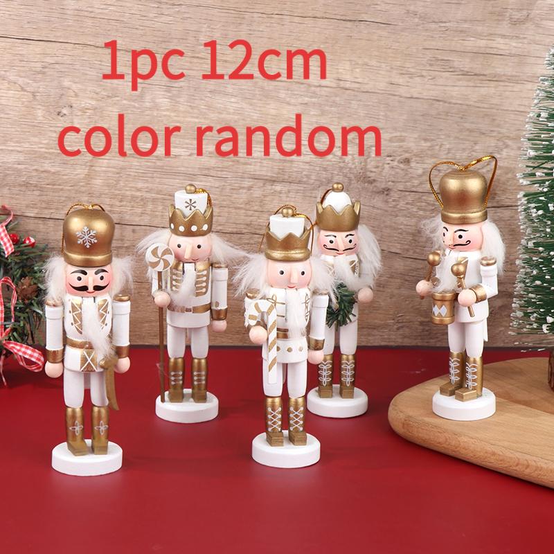 1Pc 12/13CM Nutcracker Puppet Soldier Mini Cartoons Soldier Pendant Christmas Decoration  Doll Desktop Ornament Home Decor
