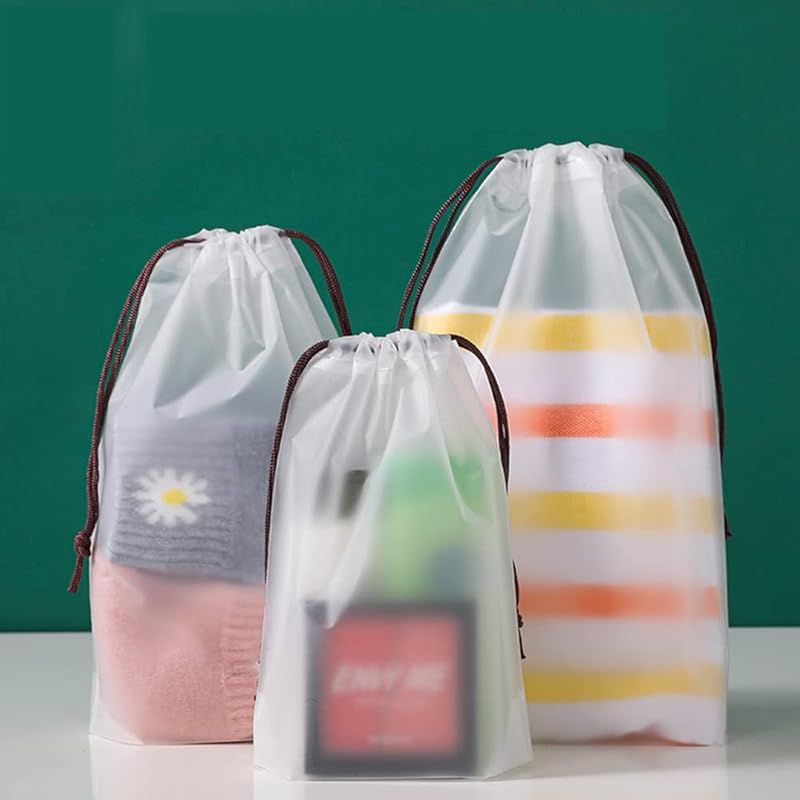 

[18 disc set] vinyl drawstring bag waterproof drawstring bag travel storage bag Winuin Accessories clothing wet clothes shoes underwear storage bag