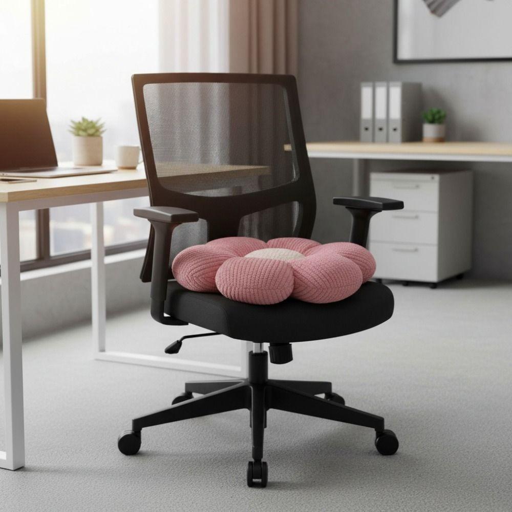PP Cotton Stuffed Flower Plush Pillow Soft Chair Mat Comfortable Car Seat Pillow Home Decoration