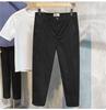 Hot-selling old money style men's nine-point suit pants summer factory straight loose trendy casual pants