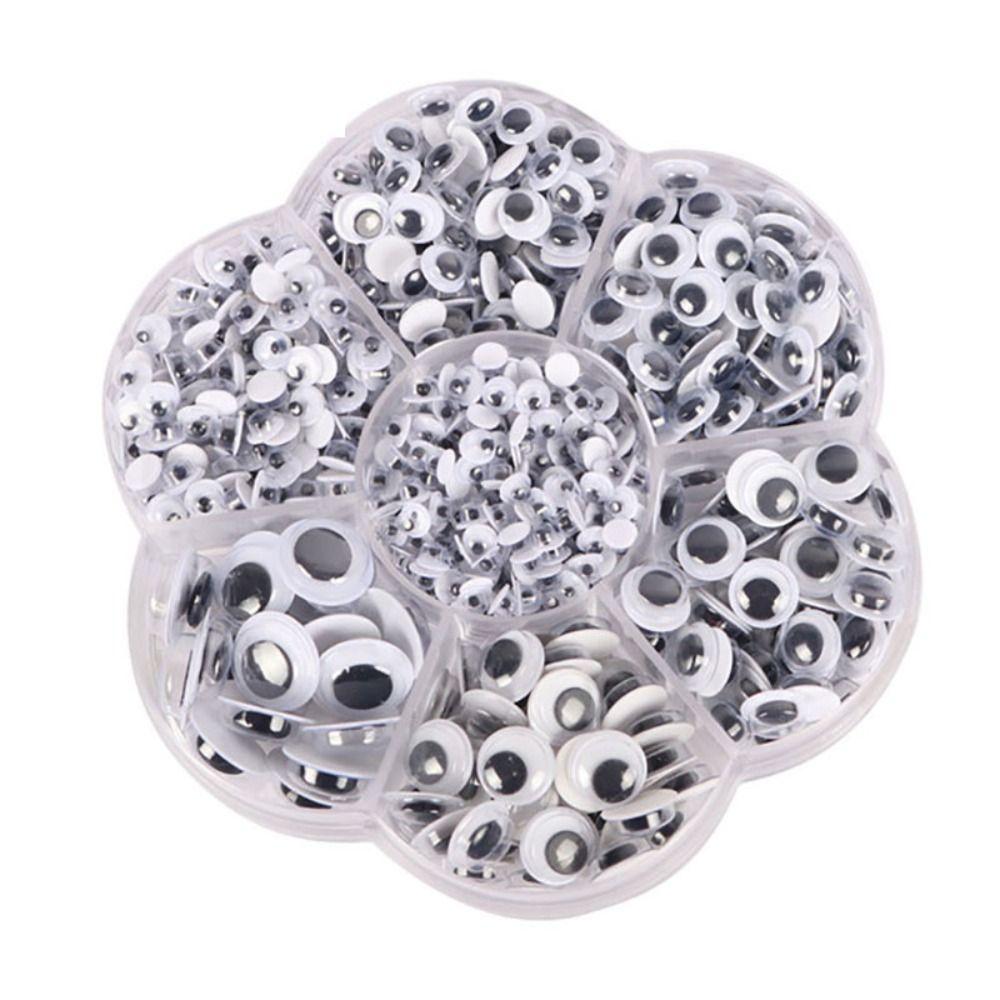 

Home Decor Self-adhesive Moving Eyes Plush Toys Eyes Plush Toys Eyes Self-Adhesive Wiggle Eyes 200PCS