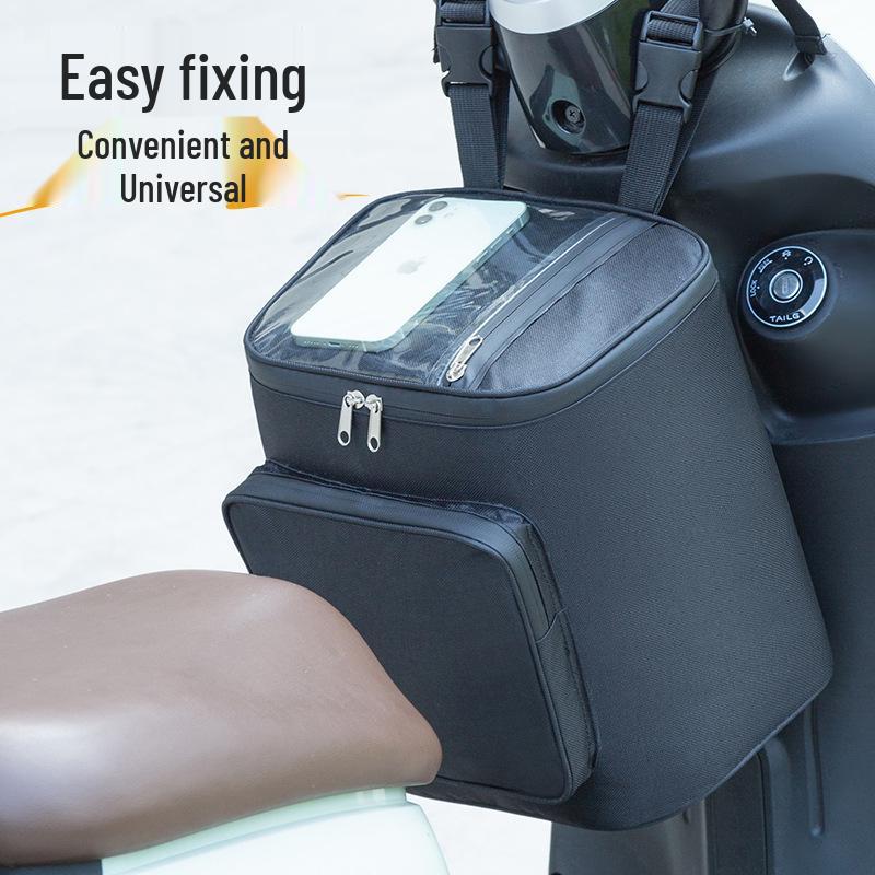 Electric Vehicle & Bike Front Hanging Storage Bag for Helmet and Accessories