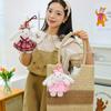 Popular Flower Dress Princess Rabbit Pendant Cute Long-eared Rabbit Keychain Girls Bag Boutique Pendant Doll