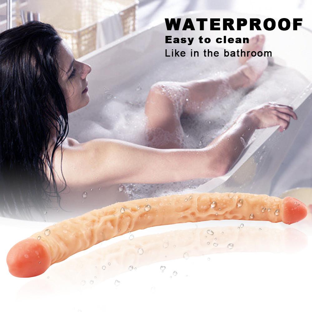 Double-end Realistic Dildo Soft Dildos Sex Toys for Woman Couples Penis Anal Butt Plug Female Masturbation
