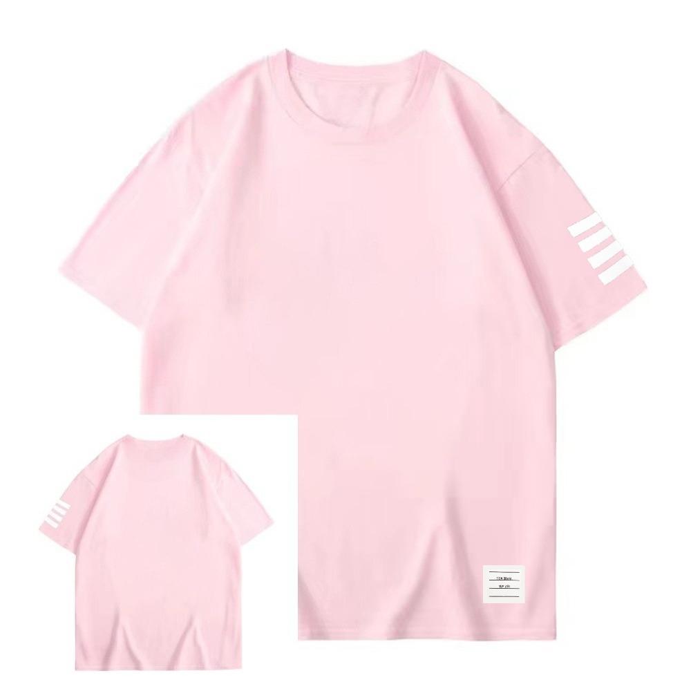 Thom Browne America Summer Men's T Shirt Classic Print Pure Cotton Casual Sport Round Neck Short Sleeve Casual Street Tee