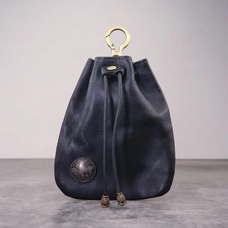Artificial Leather Dice Bag Vintage Waist Bag Japanese Style Drawstring Pouch For D&D MTG RPG Table Games Gift Ideas Coin Purse