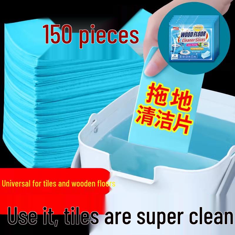 Fresh Scent Tile Cleaner Mop Sheets: Strong Stain Removal & Descaling