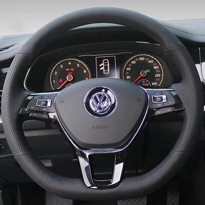Pokrowiec na kierownicę samochodu ze skóry sztucznej do Volkswagen VW Golf 7 Mk7 Touran Up Nowy Polo Jetta Passat B8 Tiguan Akcesoria