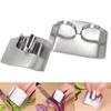 4PCS Stainless Steel Finger Guard Finger Hand Cut Hand Protector Cut Finger Protection Tool Kitchen Knives Accessories 2