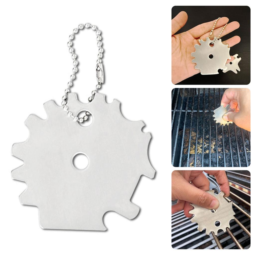 Stainless Steel BBQ Grill Cleaning Brush Multipurpose Heavy Duty Scrapers for Home Outdoor Kitchen Tool Rustproof Design
