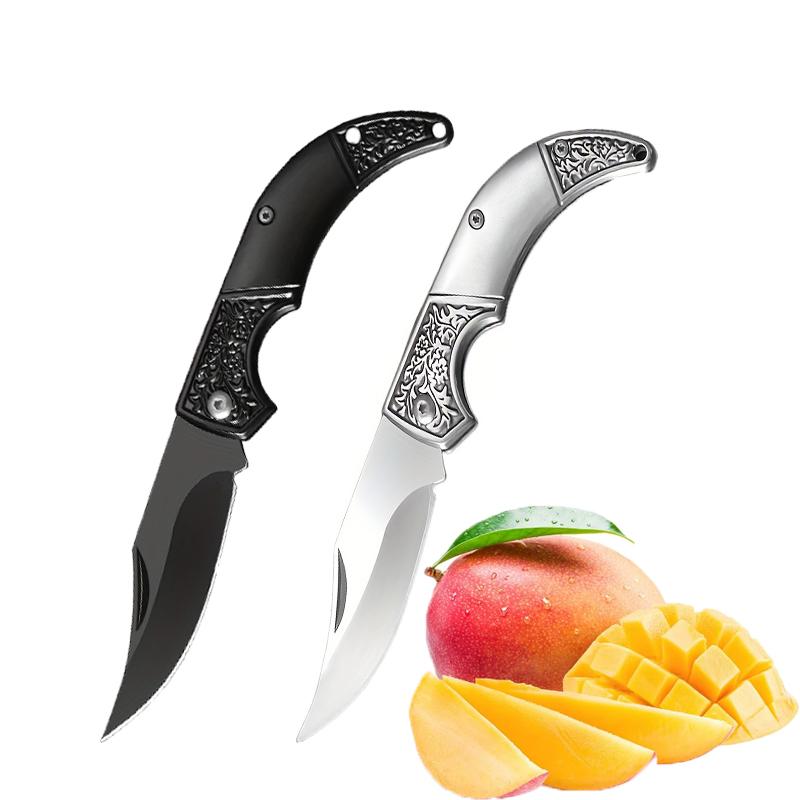 WXCOO All Steel Folding Knife Multifunctional Kitchen Cutter for Cooking Household Fruit Paring and Pocket Knives