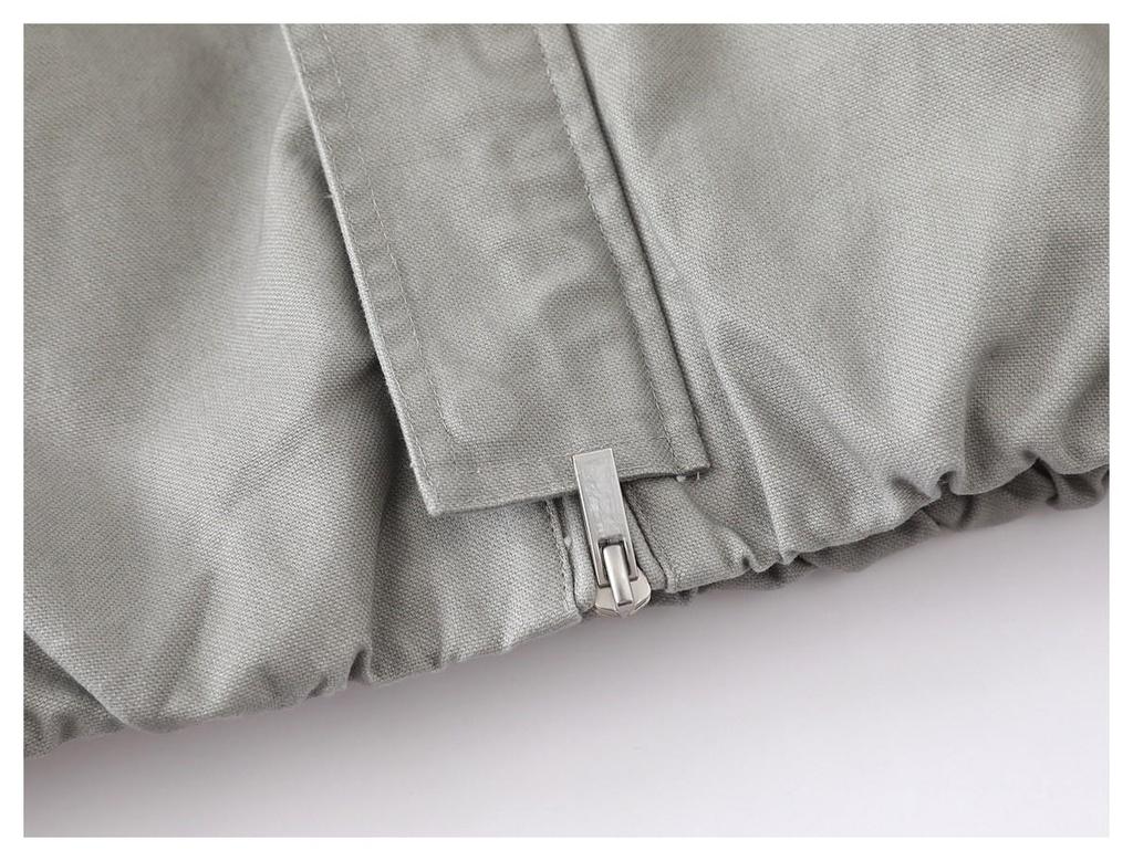 American Retro Distressed Cotton Workwear Jacket - Men's Trendy Lapel Detroit Style N2095