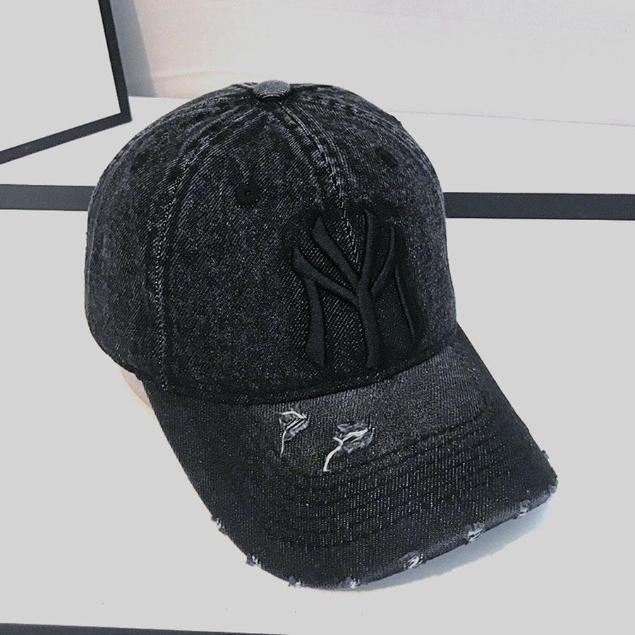2026 New Unisex Letter Embroidery Hole Denim Baseball Caps Spring Autumn Outdoor Adjustable Casual Hats Sunscreen Hat