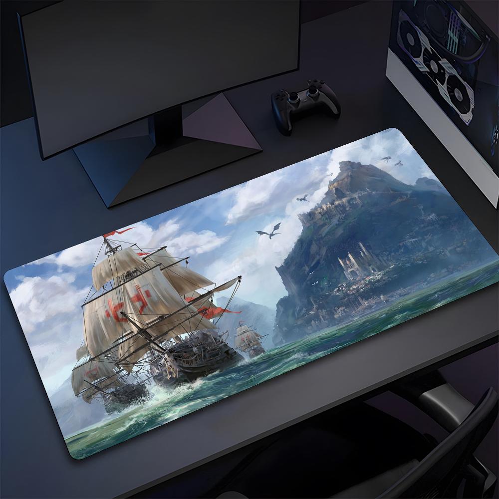 Pirate Ship Nautical Ship Mouse Pad High Quality Natural Rubber Mouse Pad The Most Professional Washable Laptop Mouse Pad