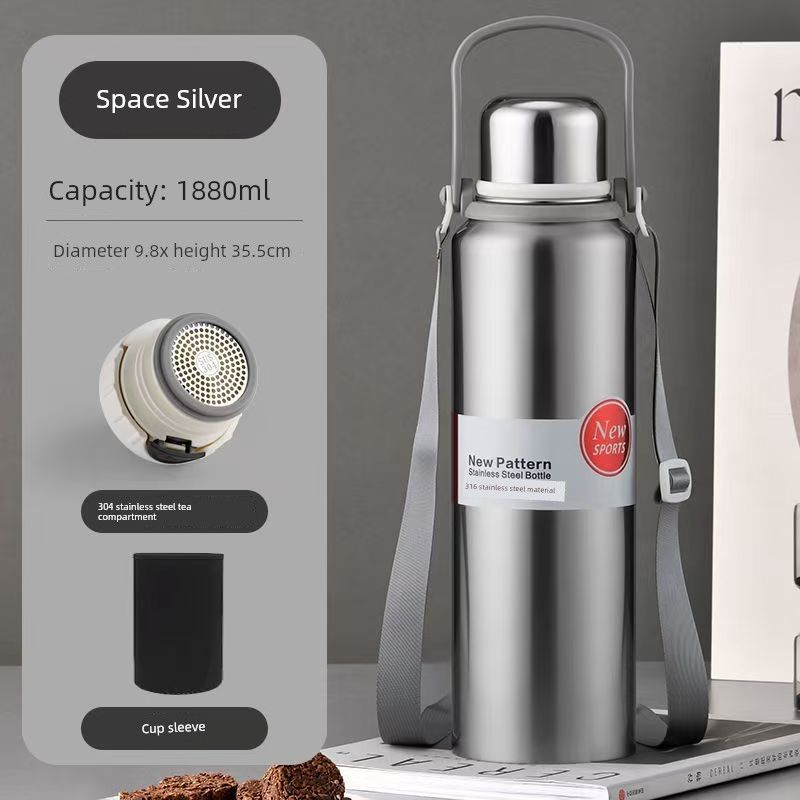 Stainless Steel 316 Large Capacity Vacuum Cup for Male and Female Students Good-looking Tea Cup Portable Car Outdoor Kettle