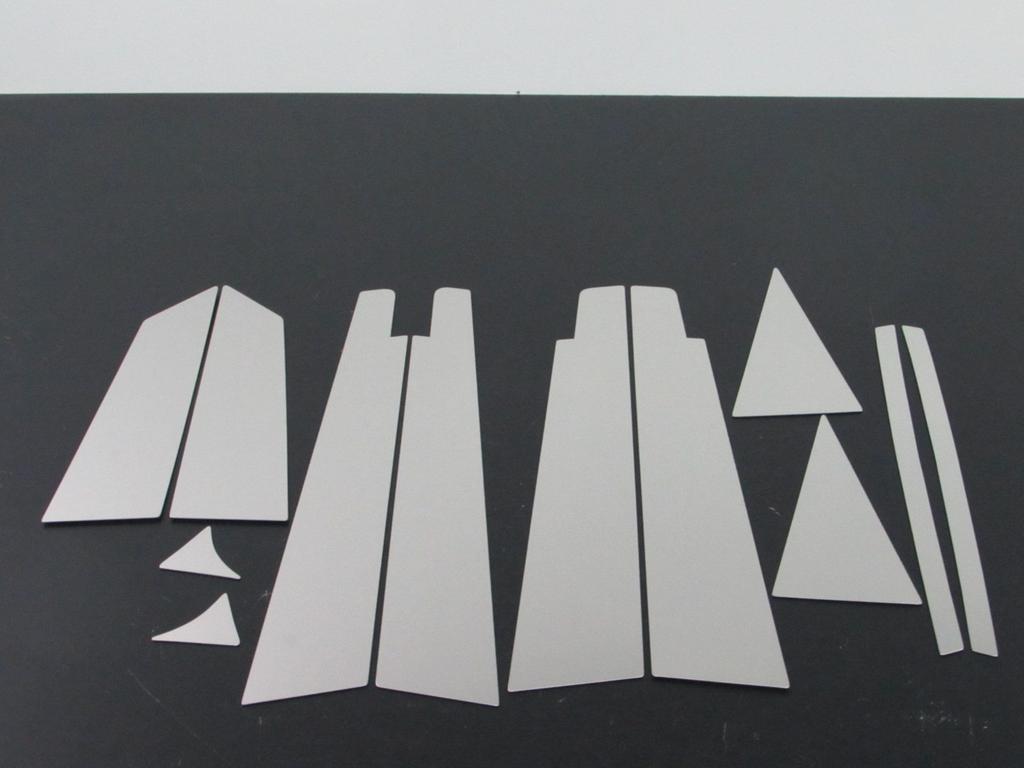 BRIGHTZ Stainless Steel Pillar Panels for Honda Odyssey with Standard Set 8940 Ultra-Mirror RB1-2 (Early Model) RB1/RB2 (Compatible Visors) 12-Piece