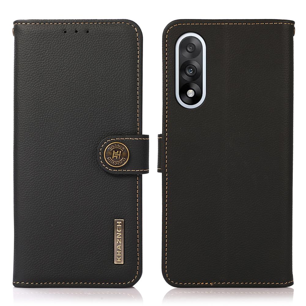 for OnePlus Nord 5 5G Case Genuine Cow Leather Wallet Phone Cover