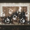 Christmas Static Cling Window Stickers for Living Room Bedroom Holiday Party Decorations