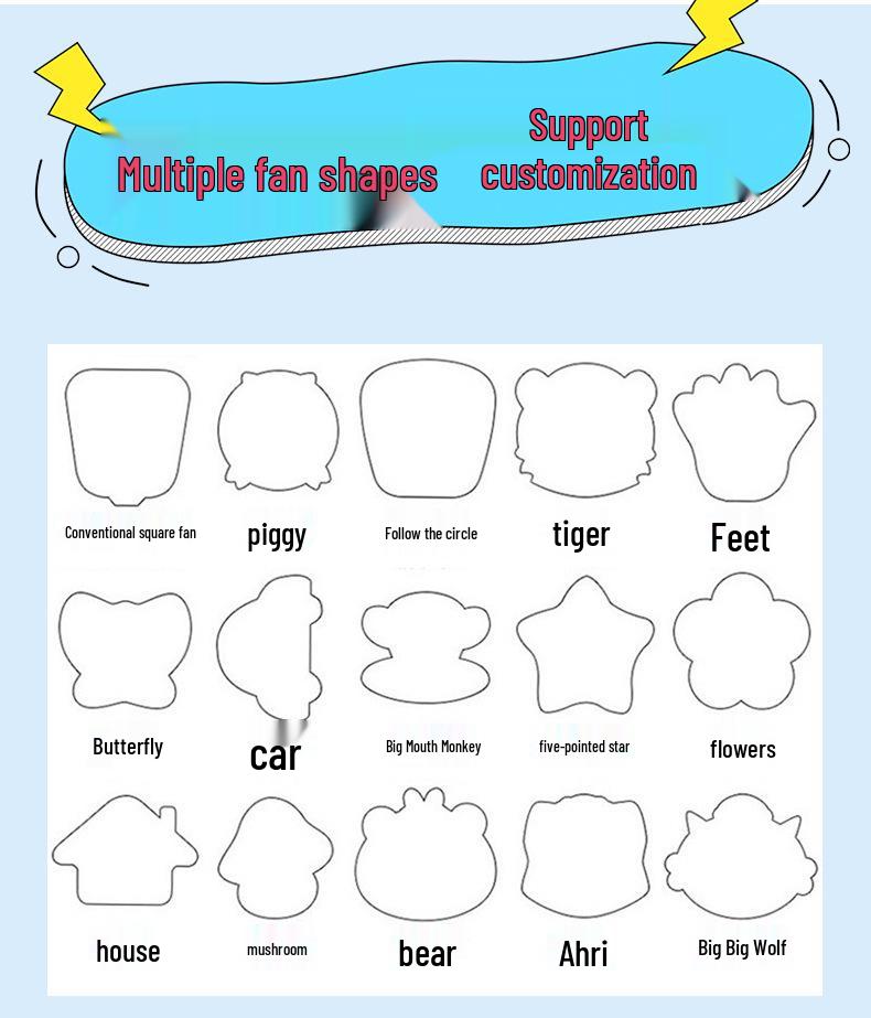 Custom Star Transparent Fan: Anime, Wedding, Anniversary & Promotional Film/TV Themed Design