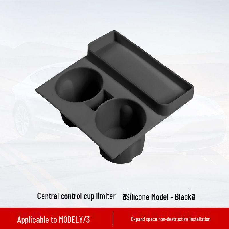 Tesla Model Y/3/YL Center Console Silicone Cup Holder Sleeves - Full Coverage Accessories