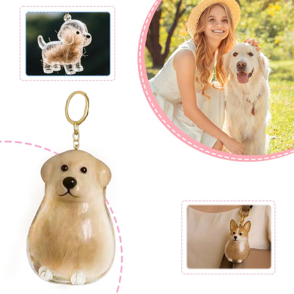 Dog Hair Storage Keychain