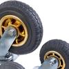 8-inch Industrial Rubber Fixed Caster with Brake