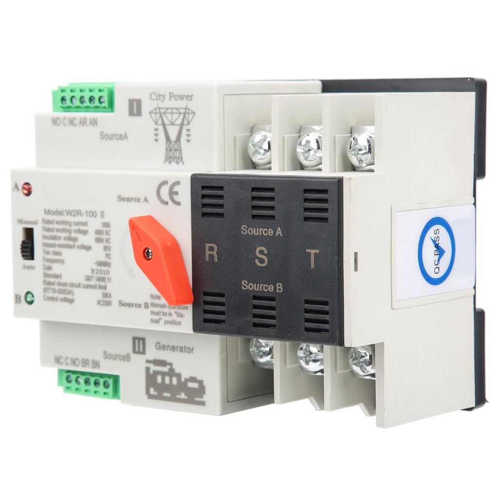 W2R‑100  Power Automatic Transfer Switch 3P 100A 50Hz Power Transfer Switch