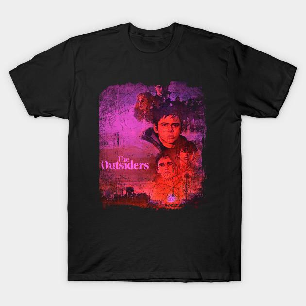 

Men Black Print T-shirt Ponyboys Diary Commemorate The Coming-Of-Age Themes And Identity Struggles Of Outsiders No-Cut Transfer Paper Print Cotton Tsh 3XL чёрный