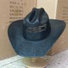 2026 Summer Cowboy Hat Sun Shade Hat Black Summer Thickened Sun Shade Hat Cowboy Straw Hat Men's and Women's Beach