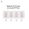Silicone Ice Cream Mould Ice Cube Tray Popsicle Barrel Diy Mold Dessert Ice Cream Mold with Popsicle Stick