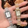 Retro Diamond-Set Classic Square Fashion Watch Romantic Simple Light Luxury Bracelet Women'S Watch High Value 520