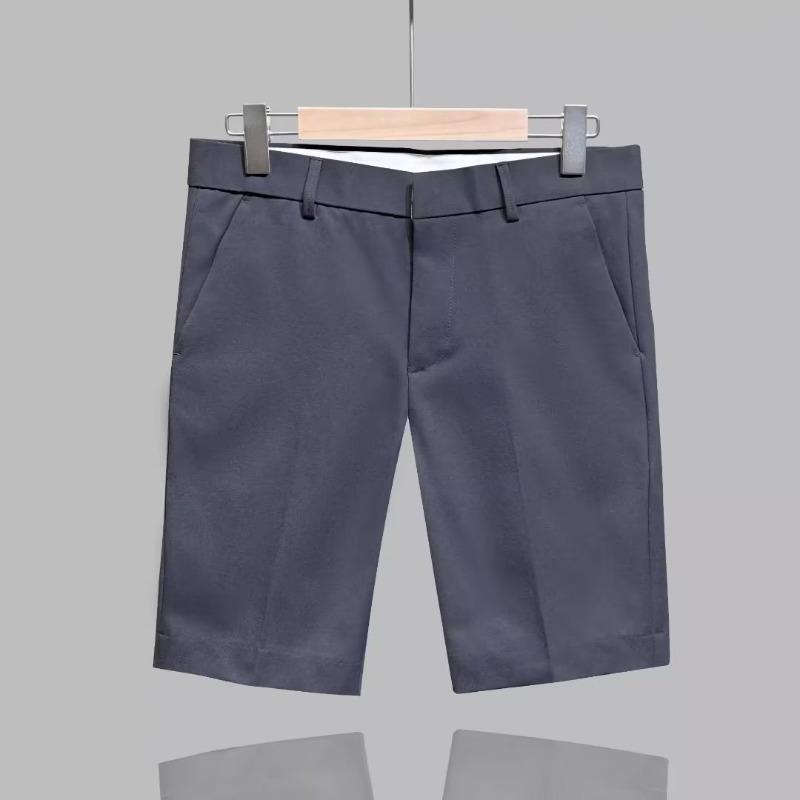 Men's Summer Plus Size Thin Casual Business Shorts Slim Straight Shorts