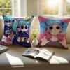 Eerie Indie American Video Game SSally Face Cushion Cover Pillowcase Antidustmite Invisible Zipper Short Plush Sofa Cushion