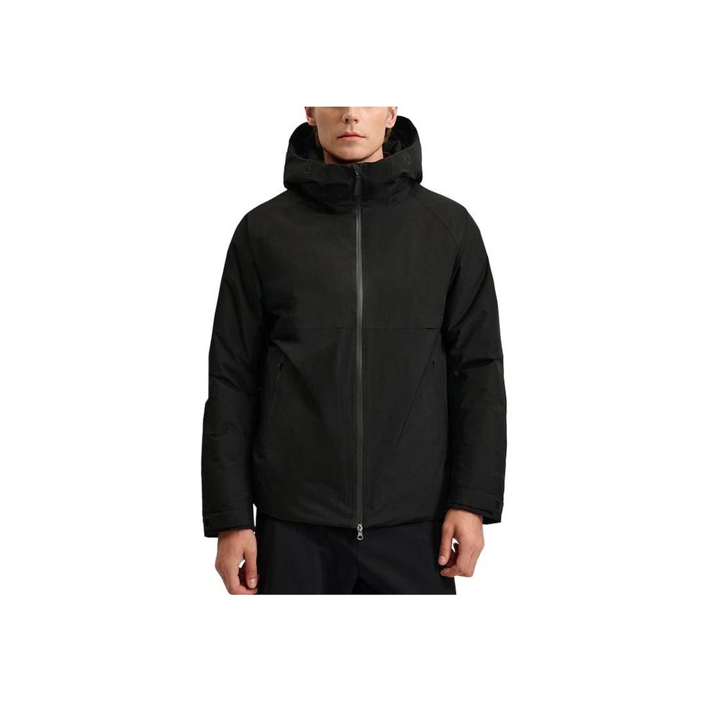 Fila Blue Cotton Down Casual Business Commuter Versatile Warm Plush Comfortable Hooded Woven Down Jacket Men Outerwear F11M542913FBK