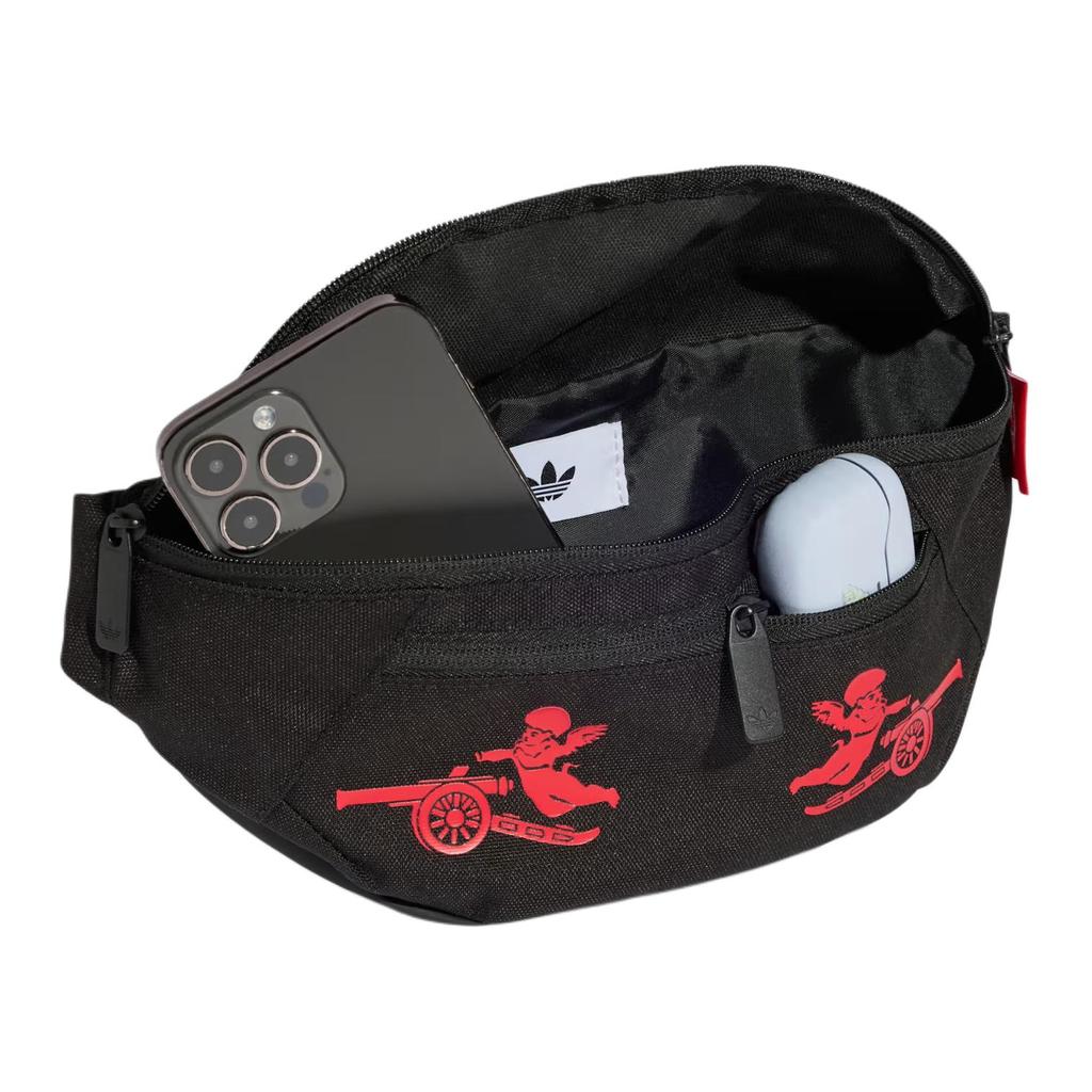 Adidas Originals Polyester Fanny Pack Unisex Black & Red