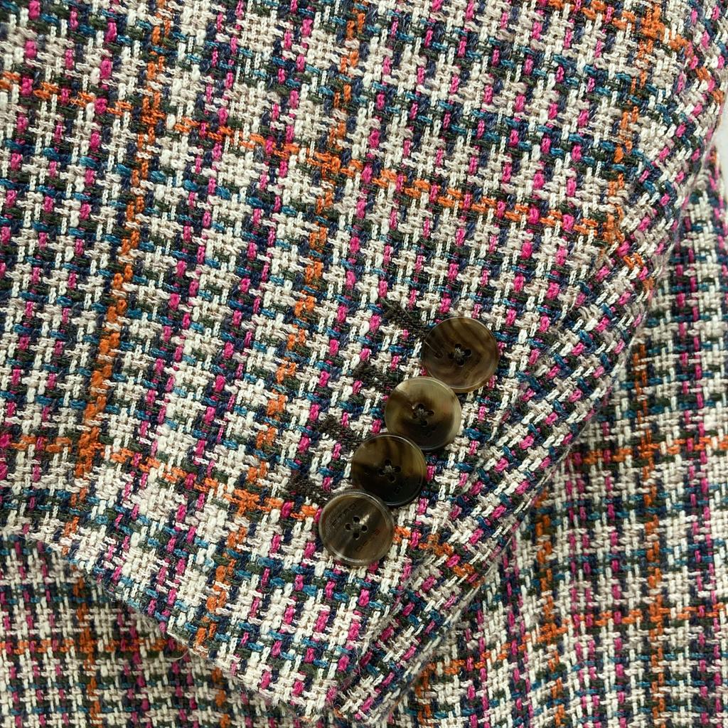 ETRO 2012 Black Panther Lining 2B Tailored Jacket Jacket 60 multicolorUsed