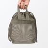 MUJI 3D Mesh Drawstring Bag Small Khaki