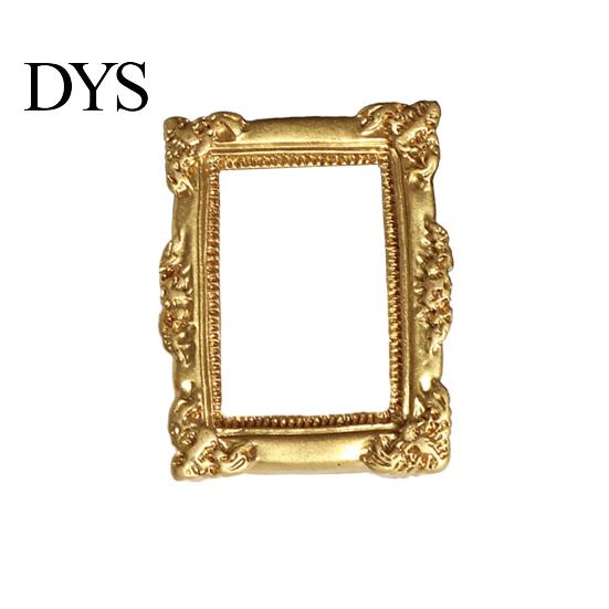Vintage Mini Photo Frame Baroque Picture Retro Small Tiny Style DIY Accessories for Jewelry Mobile Phone Cases Refrigerator Magnets Craft Sturdy Resin