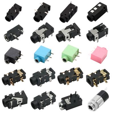 3,5mm sluchátkový jack Audio Video Samice Dvoukanálový Stereo Jack Zásuvka Stereo Pájecí Montáž na Panel PJ-320A/B/D/325C/327A PJ-392