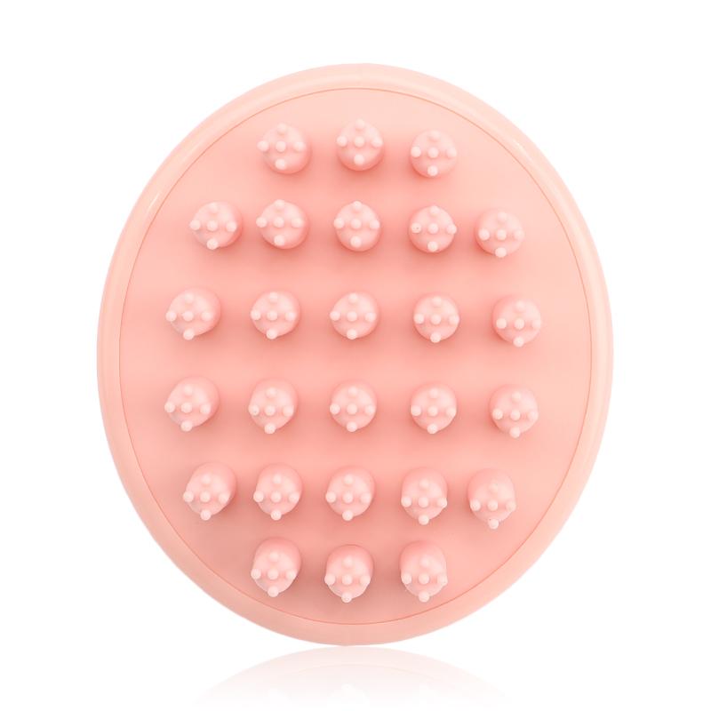 Low Price Lovely Pink Silicone Scalp Massage Brush Comb Shampoo Brush Scalp Treatment Hair Growth